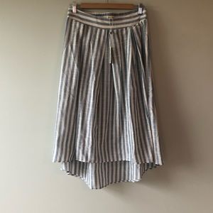 Max Studio High Low Linen Skirt